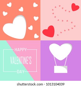 Happy Valentines Day creative Background.Hearth