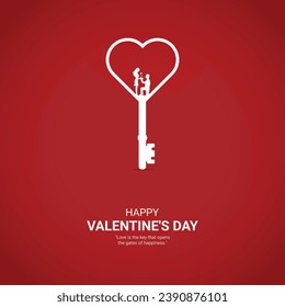 Happy Valentine's Day. Creative Design for banner, and poster. Creative Valentine's Day.