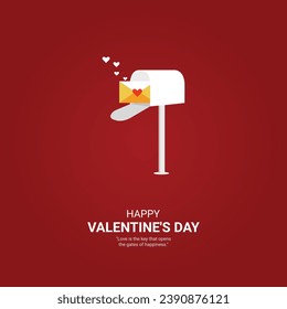 Happy Valentine's Day. Creative Design for banner, and poster. Creative Valentine's Day.