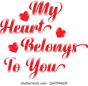 Happy valentines day creative typography design.This is an editable vector file.