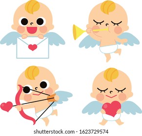 Happy Valentine's Day Cupid Clipart