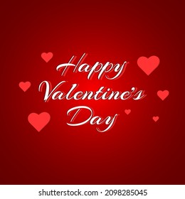 happy valentines day dark red, vector