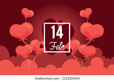 postal feliz día de San Valentín