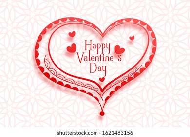 happy valentines day decorative hearts background design