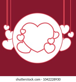 Happy valentines day design