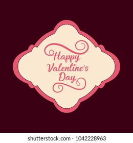 Happy valentines day design