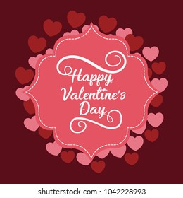 Happy valentines day design