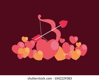 Happy valentines day design