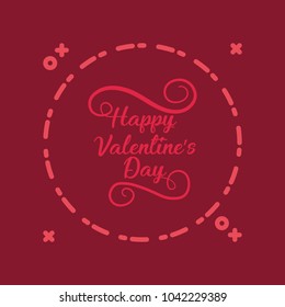 Happy valentines day design