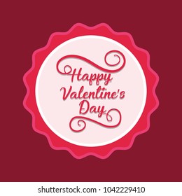 Happy valentines day design