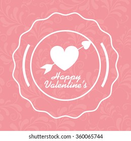 happy valentines day design 