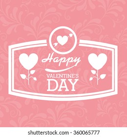 happy valentines day design 