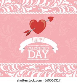 happy valentines day design 