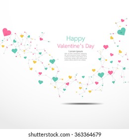 Happy valentines day design