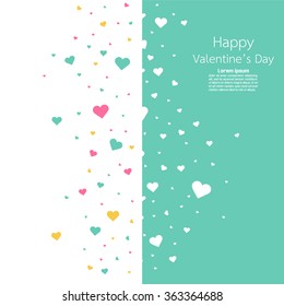 Happy valentines day design