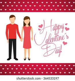 happy valentines day design 