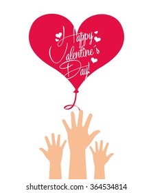 happy valentines day design 