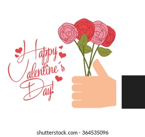 happy valentines day design 