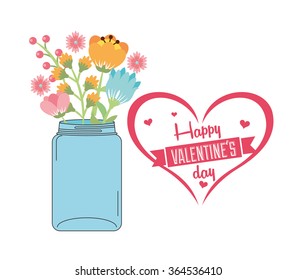 happy valentines day design 