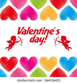 happy valentines day design 