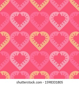 Happy Valentine's day. Design of decorative hearts. Can be used for social media, posters, email, print, ads designs.