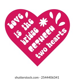 Happy Valentine's Day design. Heart, lettering design for poster, banner, greeting, love, friendship, t-shirt design. White background.