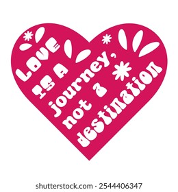 Happy Valentine's Day design. Heart, lettering design for poster, banner, greeting, love, friendship, t-shirt design. White background.