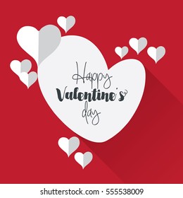 Happy Valentine's Day Design for Social Media Campaign or Online