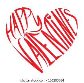happy valentines day in bubble letters