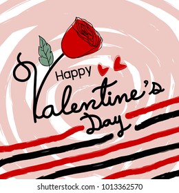 Happy valentines day design vector illustration