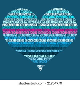 Happy valentines day design in vector