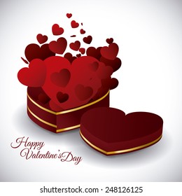 happy valentines day design, vector illustration eps10 graphic 