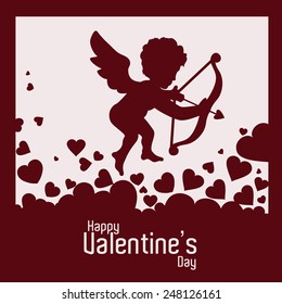 happy valentines day design, vector illustration eps10 graphic 