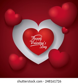 happy valentines day design, vector illustration eps10 graphic 