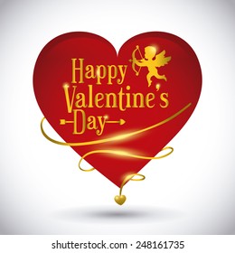 happy valentines day design, vector illustration eps10 graphic 