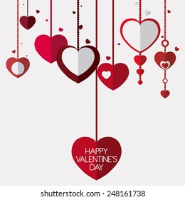 happy valentines day design, vector illustration eps10 graphic 
