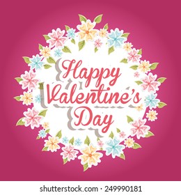 happy valentines day design, vector illustration eps10 graphic 