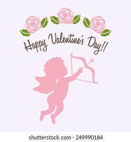 happy valentines day design, vector illustration eps10 graphic 