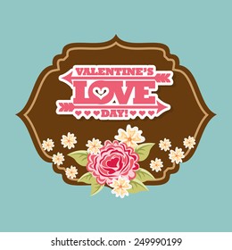 happy valentines day design, vector illustration eps10 graphic 