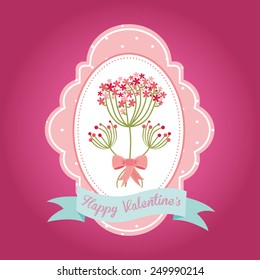 happy valentines day design, vector illustration eps10 graphic 