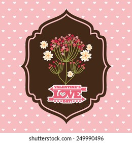 happy valentines day design, vector illustration eps10 graphic 