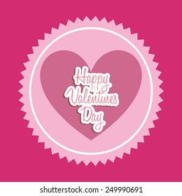 happy valentines day design, vector illustration eps10 graphic 