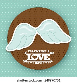 happy valentines day design, vector illustration eps10 graphic 