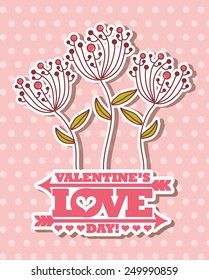 happy valentines day design, vector illustration eps10 graphic 