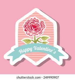 happy valentines day design, vector illustration eps10 graphic 