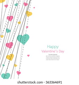 Happy valentines day designa