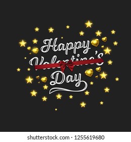 Happy Valentine's Day displayed. Vector illustration. Wallpaper, flyers, invitation, posters brochure banners