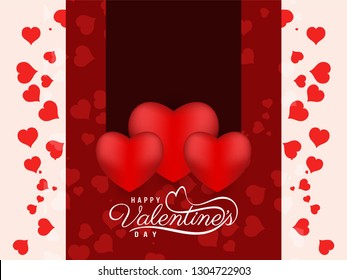 Happy Valentine's day elegant love background