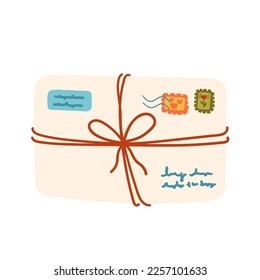 Happy Valentine's Day Envelope. Vector Illustration. Love letter icon