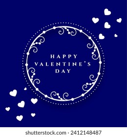 happy valentines day eve card for romantic couples vector